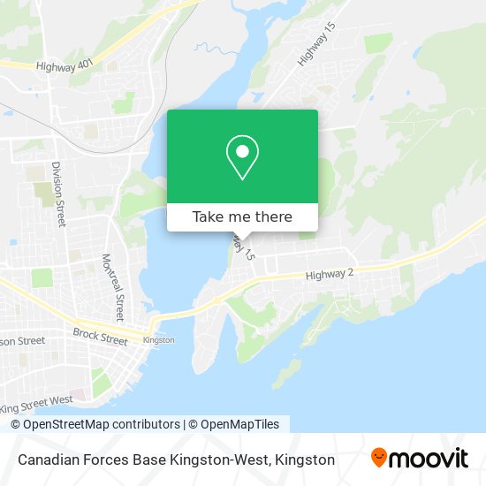Canadian Forces Base Kingston-West map