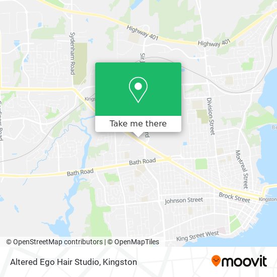 Altered Ego Hair Studio map