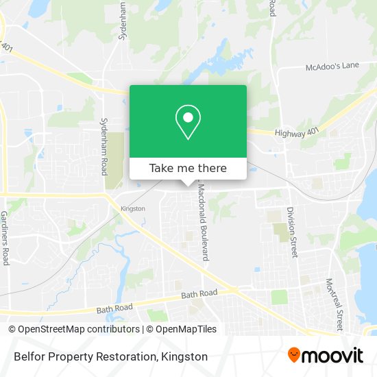 Belfor Property Restoration map