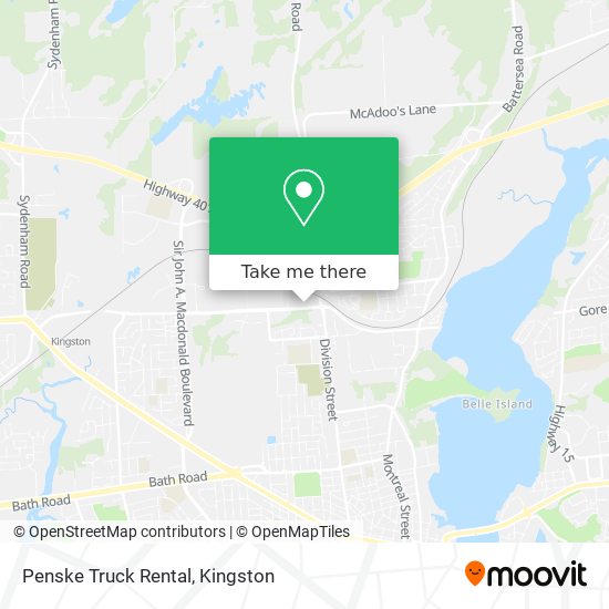 Penske Truck Rental map