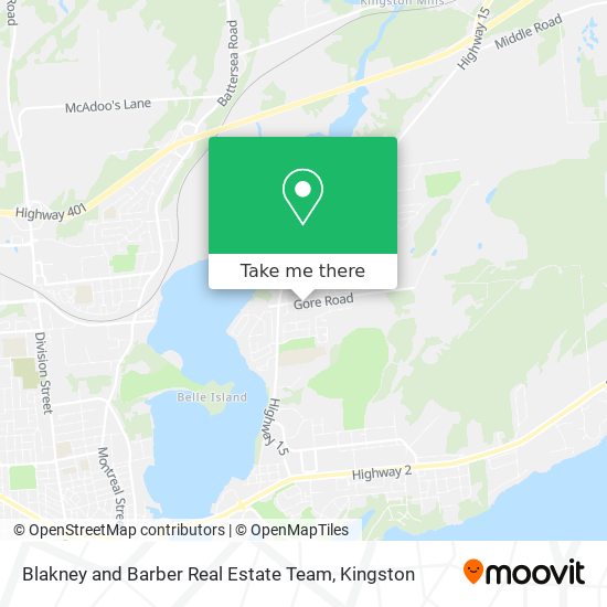 Blakney and Barber Real Estate Team map