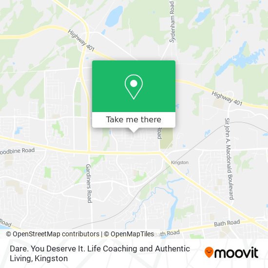 Dare. You Deserve It. Life Coaching and Authentic Living map