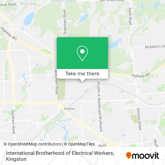 International Brotherhood of Electrical Workers map