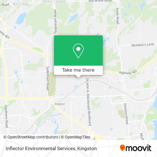 Inflector Environmental Services map
