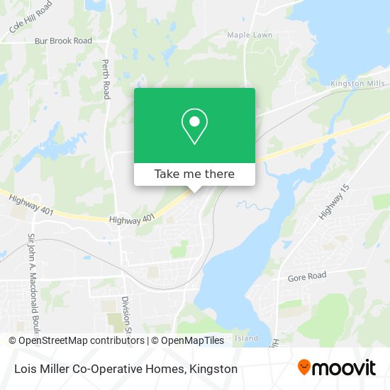 Lois Miller Co-Operative Homes map