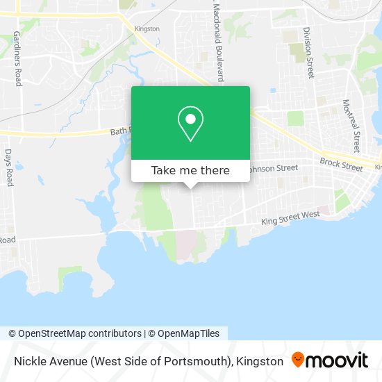 Nickle Avenue (West Side of Portsmouth) map