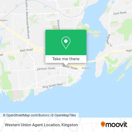 Western Union Agent Location map