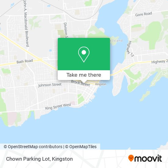 Chown Parking Lot map