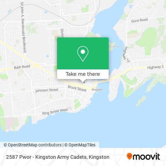 2587 Pwor - Kingston Army Cadets map