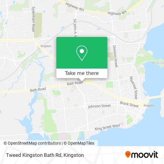 Tweed Kingston Bath Rd map