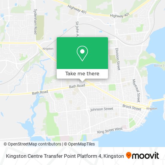Kingston Centre Transfer Point Platform 4 plan