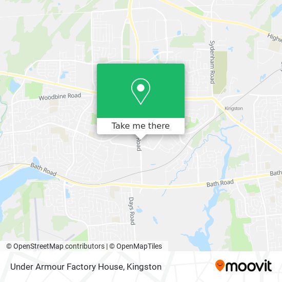 Under Armour Factory House map