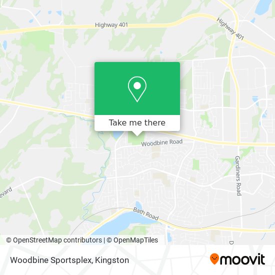 Woodbine Sportsplex map