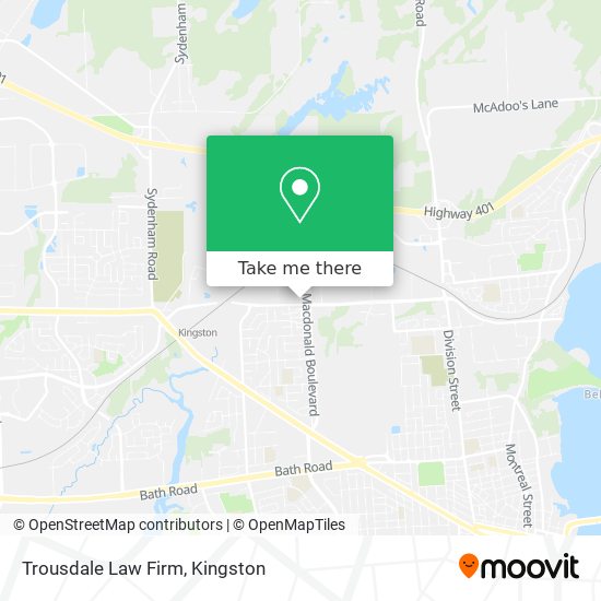 Trousdale Law Firm map