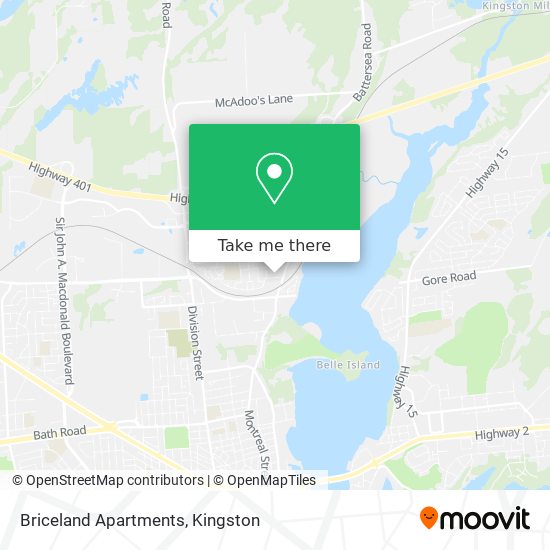 Briceland Apartments map