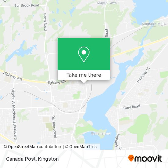 Canada Post map