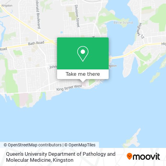 Queen's University Department of Pathology and Molecular Medicine map