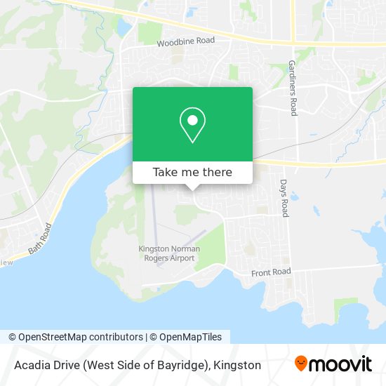 Acadia Drive (West Side of Bayridge) map