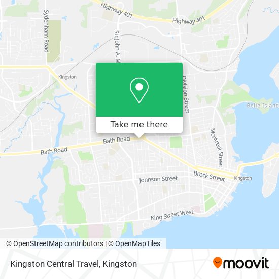 Kingston Central Travel map