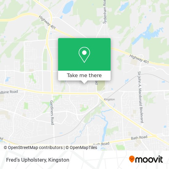 Fred's Upholstery map