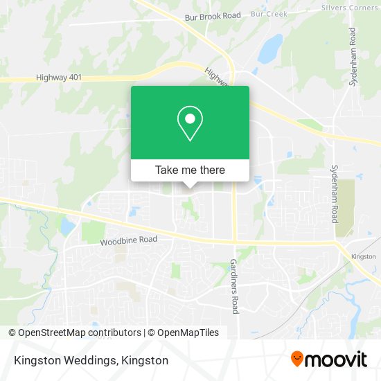 Kingston Weddings map