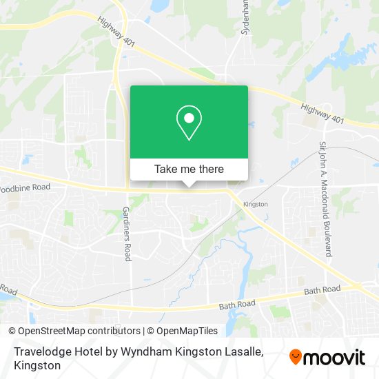 Travelodge Hotel by Wyndham Kingston Lasalle map