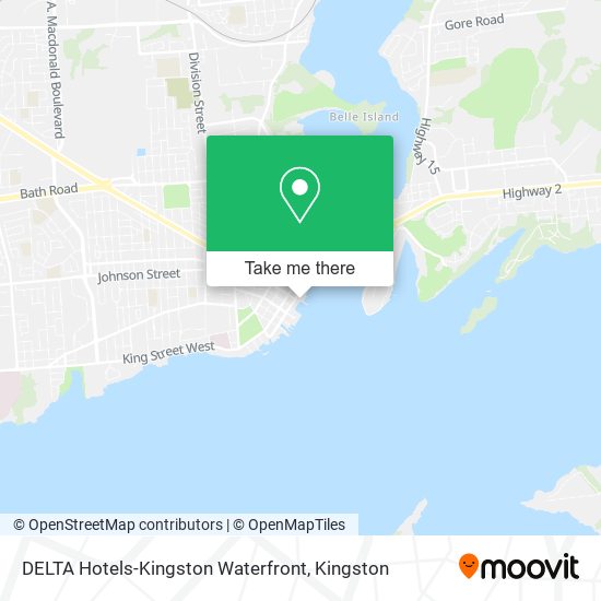 DELTA Hotels-Kingston Waterfront map