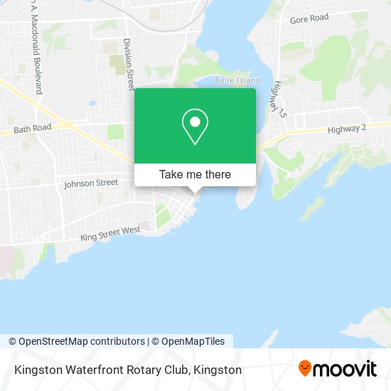 Kingston Waterfront Rotary Club map