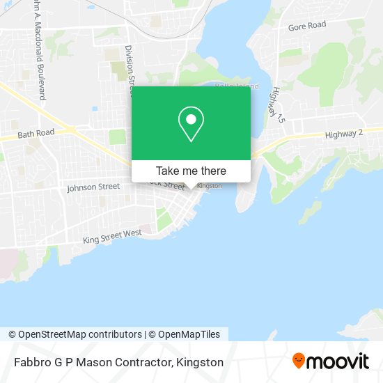 Fabbro G P Mason Contractor map