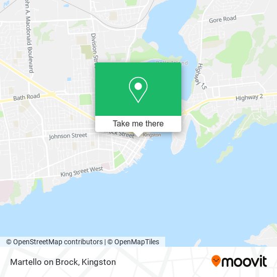 Martello on Brock map