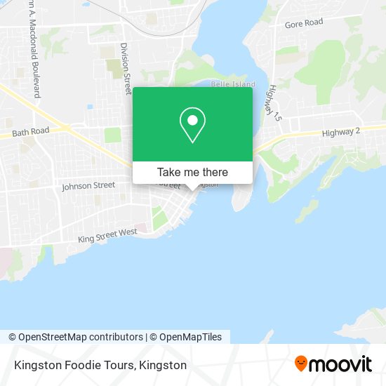 Kingston Foodie Tours map