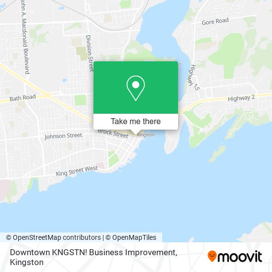 Downtown KNGSTN! Business Improvement map