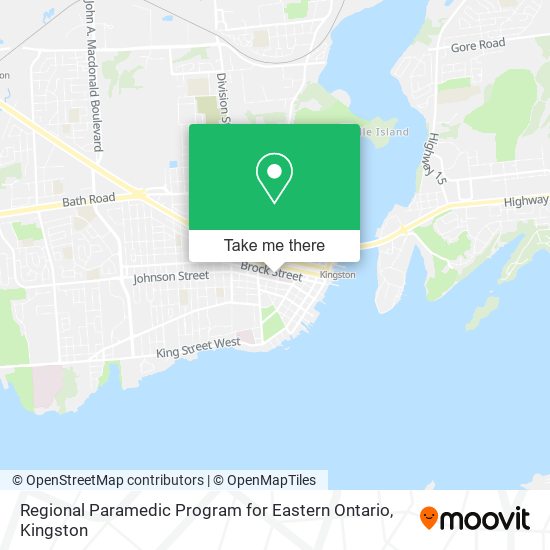 Regional Paramedic Program for Eastern Ontario map