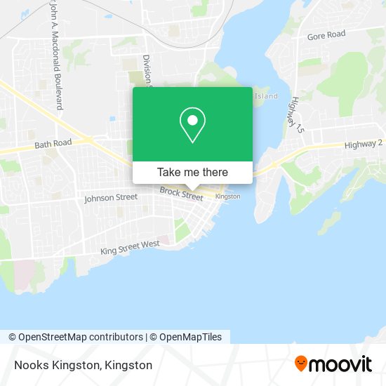 Nooks Kingston map