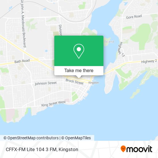 CFFX-FM Lite 104 3 FM map