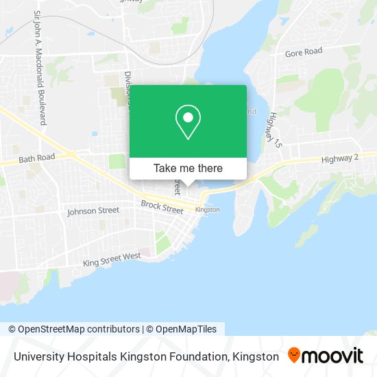 University Hospitals Kingston Foundation map