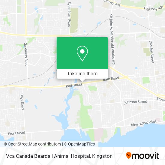 Vca Canada Beardall Animal Hospital map