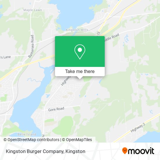 Kingston Burger Company map