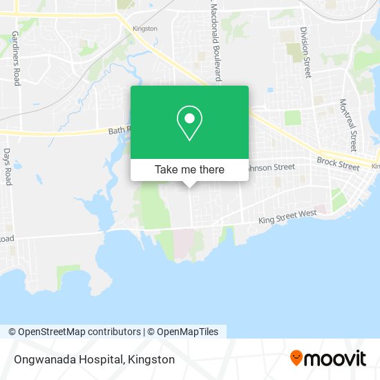 Ongwanada Hospital map