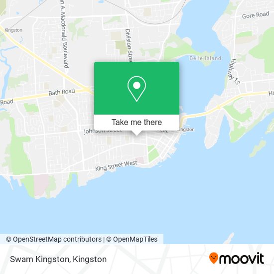 Swam Kingston map