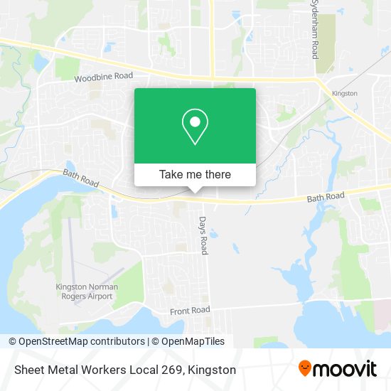 Sheet Metal Workers Local 269 map