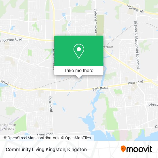 Community Living Kingston map