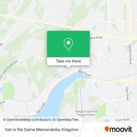 Get in the Game Memorabilia map