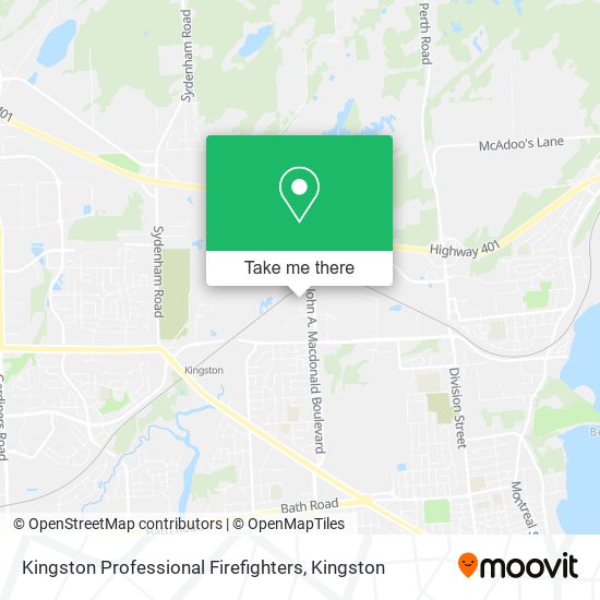 Kingston Professional Firefighters map