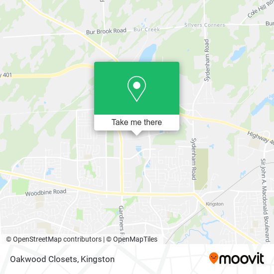 Oakwood Closets map