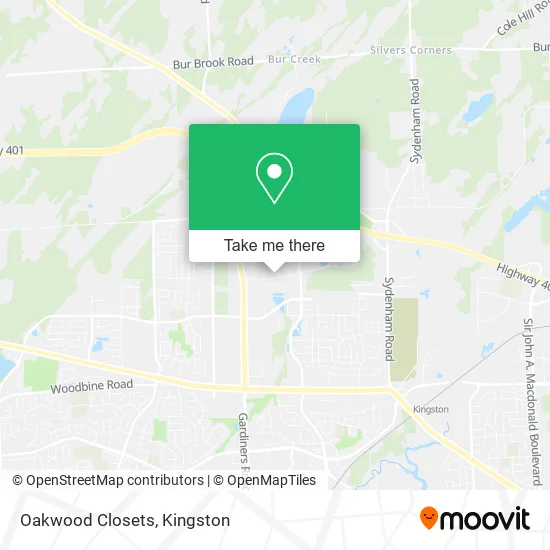 Oakwood Closets map