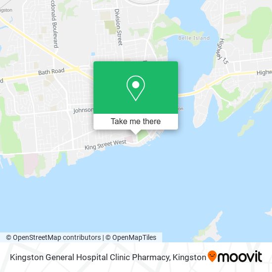 Kingston General Hospital Clinic Pharmacy map