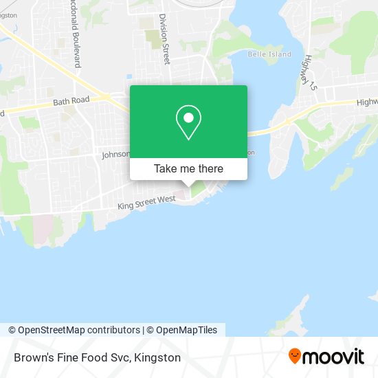 Brown's Fine Food Svc map