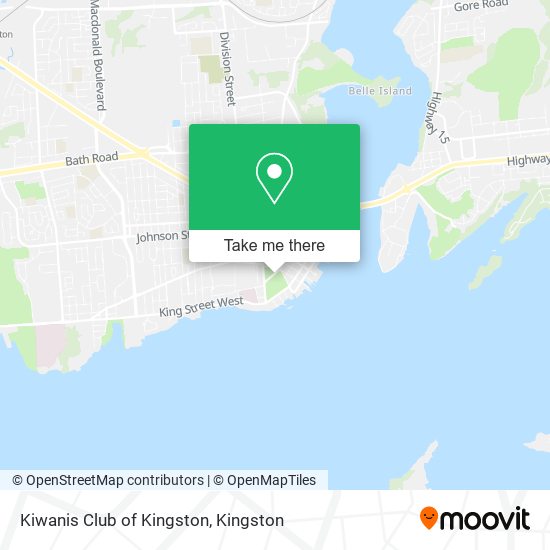 Kiwanis Club of Kingston map