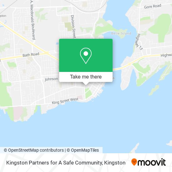 Kingston Partners for A Safe Community map